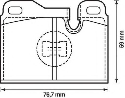 571354J-AS JURID Тормозная система Комплект тормозных колодок, дисковый тормоз