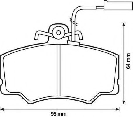 571433J-AS JURID Brake System Brake Pad Set, disc brake