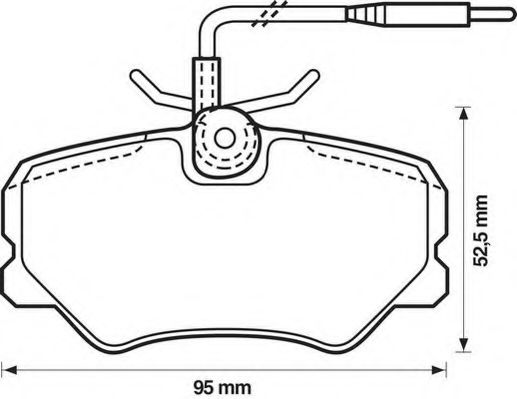 571510J-AS JURID Brake Pad Set, disc brake
