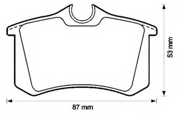 571513J-AS JURID Brake Pad Set, disc brake