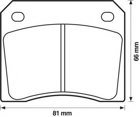 571532D JURID Brake Pad Set, disc brake