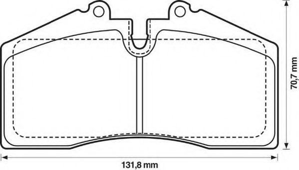 571534J-AS JURID Brake System Brake Pad Set, disc brake