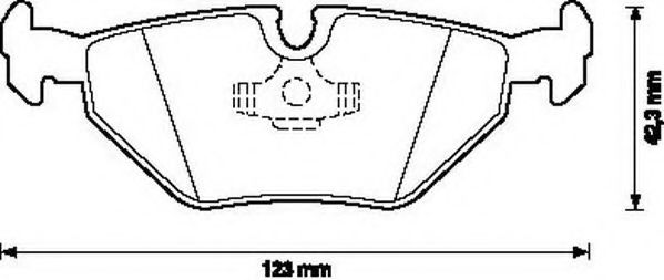 571546J-AS JURID Brake Pad Set, disc brake