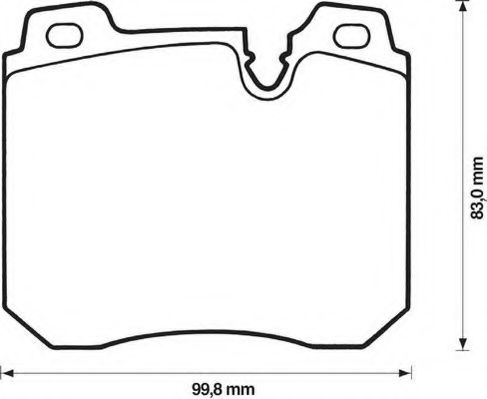 571842J-AS JURID Brake System Brake Pad Set, disc brake