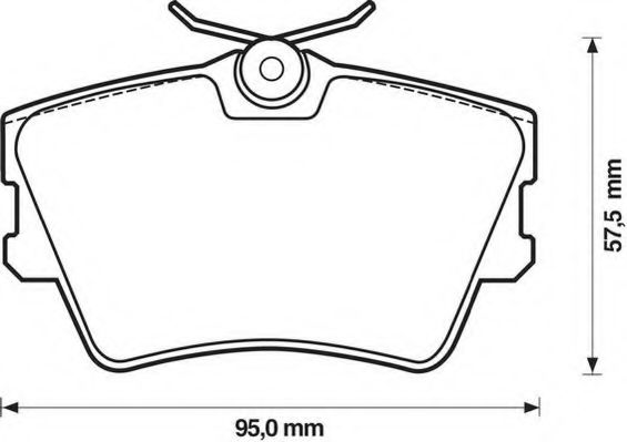 571875J-AS JURID Brake System Brake Pad Set, disc brake
