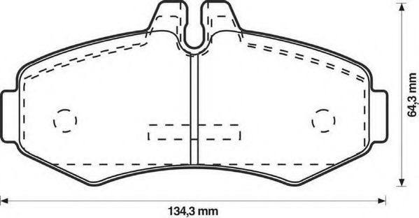 571946J-AS JURID Brake System Brake Pad Set, disc brake