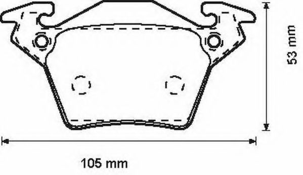 571947J-AS JURID Brake Pad Set, disc brake