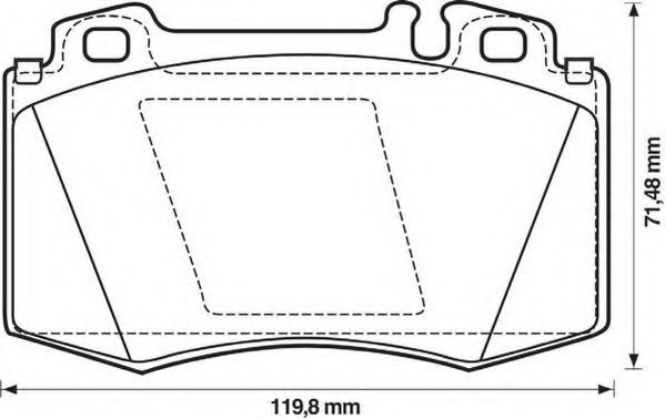 571961J-AS JURID Brake Pad Set, disc brake