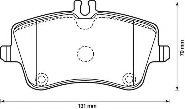 571987J-AS JURID Brake Pad Set, disc brake