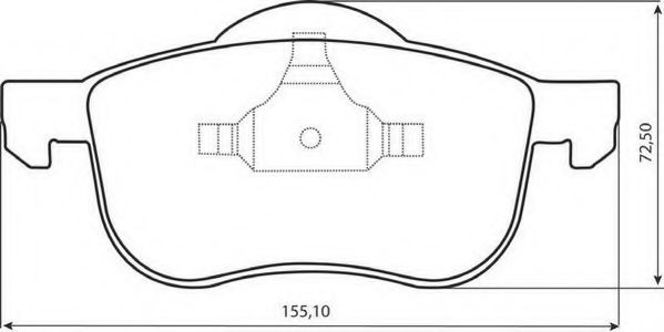 573003J-AS JURID Brake System Brake Pad Set, disc brake