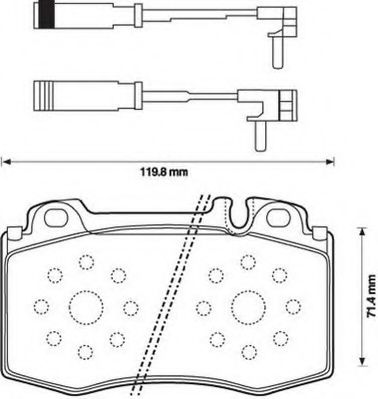 573152J-AS JURID Brake System Brake Pad Set, disc brake
