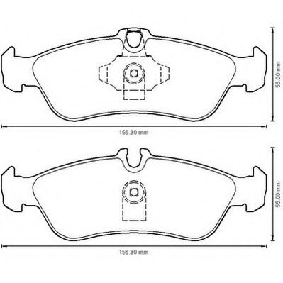 573191J-AS JURID Brake System Brake Pad Set, disc brake