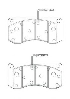 2901309561 JURID Brake Pad Set, disc brake