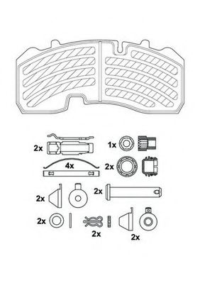 2916505390 JURID Brake System Brake Pad Set, disc brake