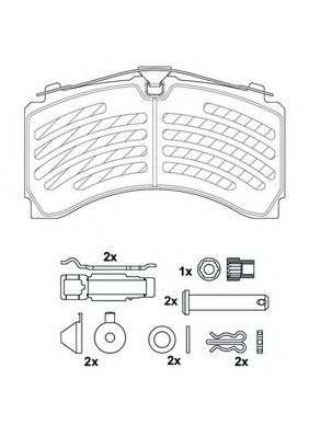 2924405390 JURID Brake System Brake Pad Set, disc brake