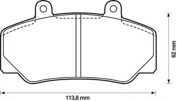571370J JURID Brake Pad Set, disc brake
