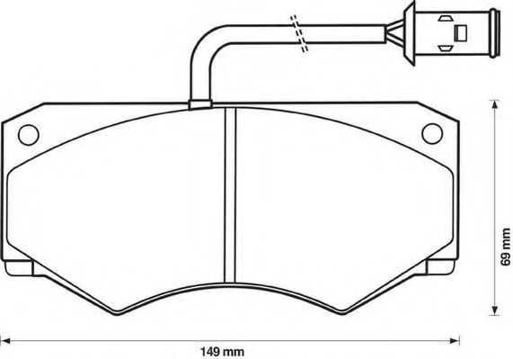 571419J JURID Brake System Brake Pad Set, disc brake