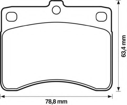 572118J JURID Brake Pad Set, disc brake