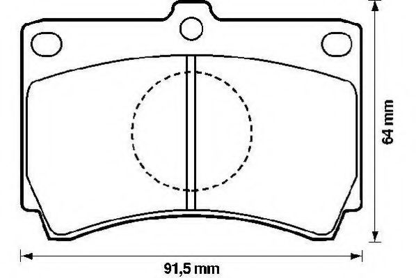 572143J JURID Brake Pad Set, disc brake