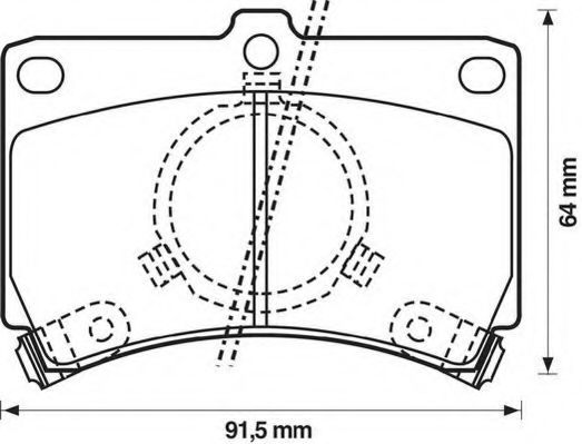 572144J JURID Brake Pad Set, disc brake