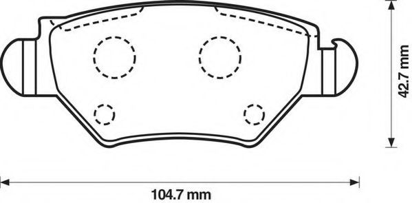 573010J JURID Brake Pad Set, disc brake