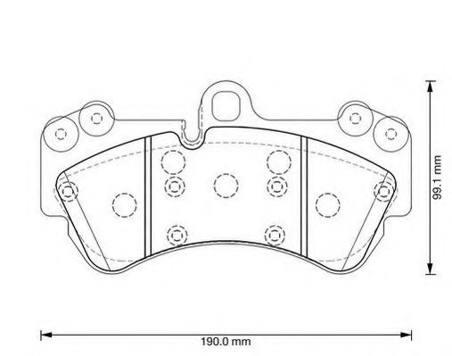 573376J JURID Brake System Brake Pad Set, disc brake