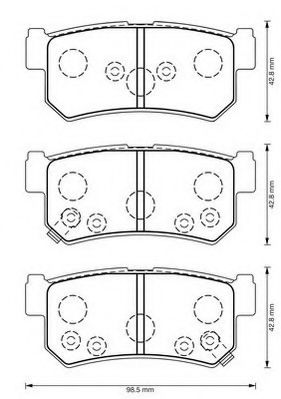 573377J JURID Brake System Brake Pad Set, disc brake