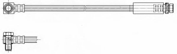 172513J JURID Тормозная система Тормозной шланг