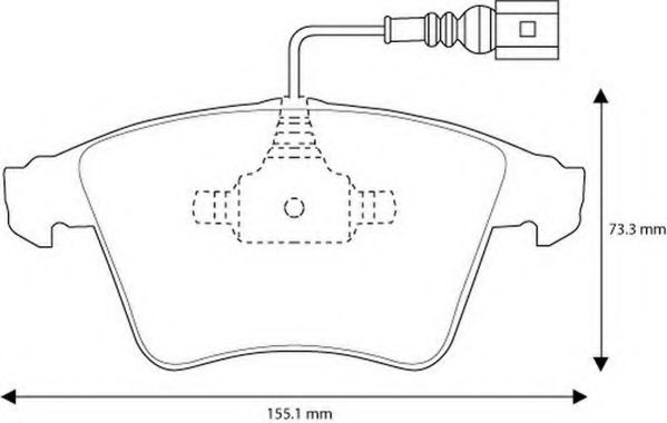 573160J JURID Тормозная система Комплект тормозных колодок, дисковый тормоз