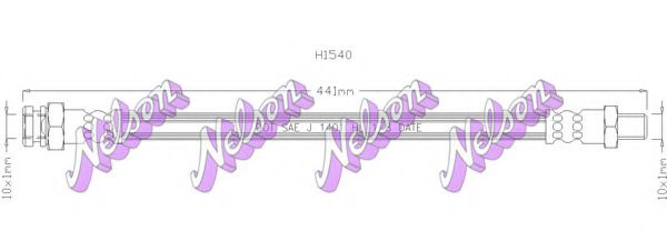 H1540 BROVEX-NELSON Brake System Brake Hose