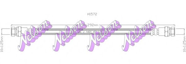 H1572 BROVEX-NELSON Brake Hose