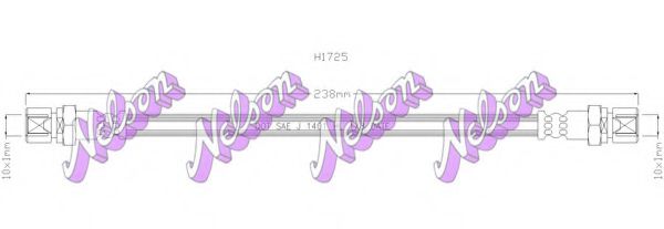 H1725 BROVEX-NELSON Brake Shoe Set