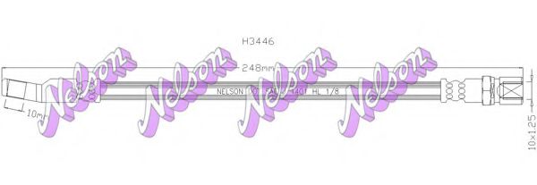 H3446 BROVEX-NELSON Тормозной шланг
