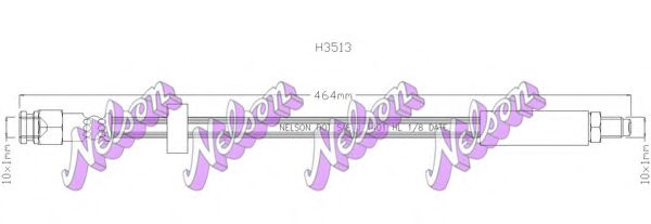 H3513 BROVEX-NELSON Brake Hose
