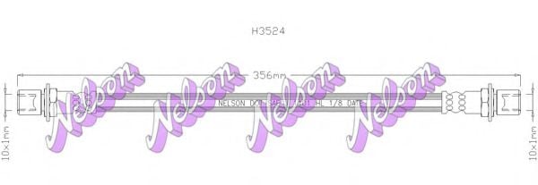 H3524 BROVEX-NELSON Brake Hose