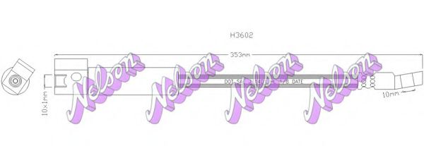 H3602 BROVEX-NELSON Brake System Brake Hose