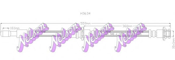 H3634 BROVEX-NELSON Heating / Ventilation Filter, interior air