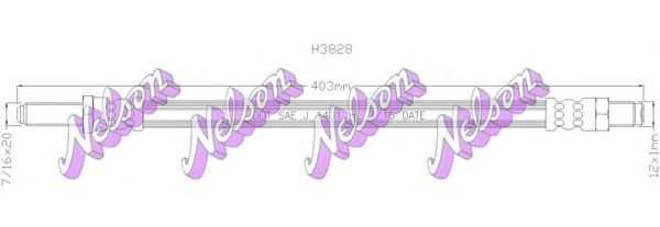 H3828 BROVEX-NELSON Clutch Hose