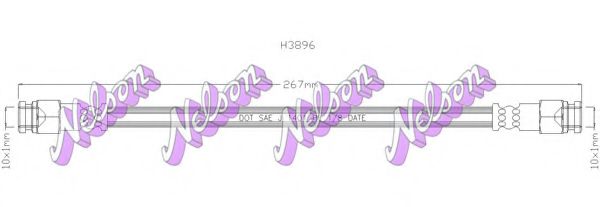 H3896 BROVEX-NELSON Brake Hose