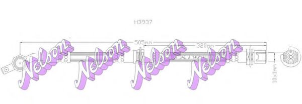 H3937 BROVEX-NELSON Brake System Brake Hose