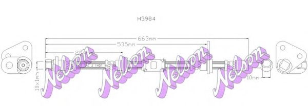 H3984 BROVEX-NELSON Brake System Brake Hose