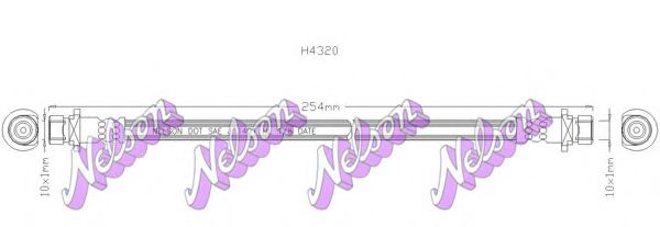 H4320 BROVEX-NELSON Brake Hose