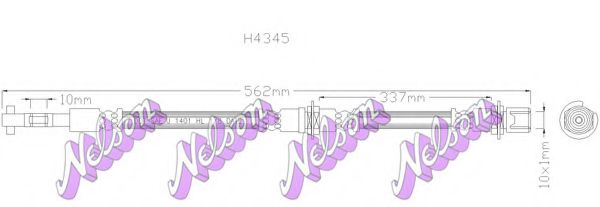 H4345 BROVEX-NELSON Brake Hose