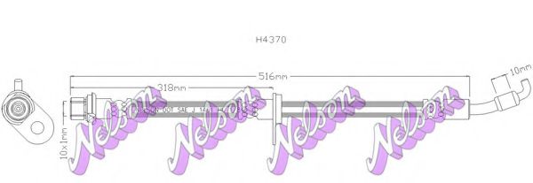 H4370 BROVEX-NELSON Brake Hose