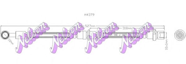 H4379 BROVEX-NELSON Brake Hose