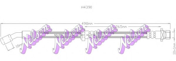 H4390 BROVEX-NELSON Brake System Brake Hose
