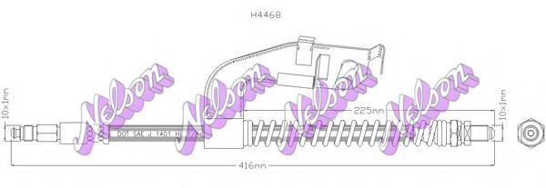 H4468 BROVEX-NELSON Brake Hose