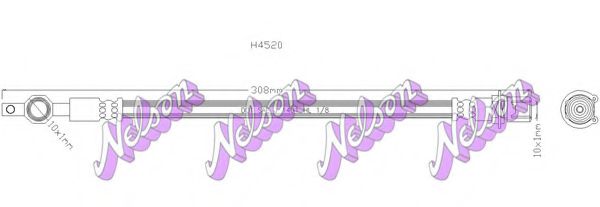 H4520 BROVEX-NELSON Brake System Brake Hose