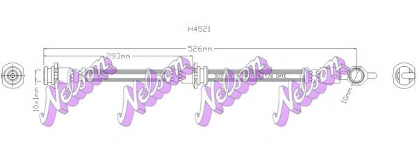 H4521 BROVEX-NELSON Brake System Brake Hose