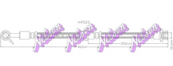 H4522 BROVEX-NELSON Brake Hose